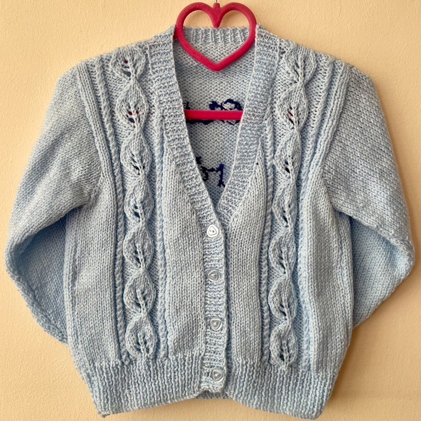 "Flower Fairies" Handmade Cardigan Size Approx 2-3 Years