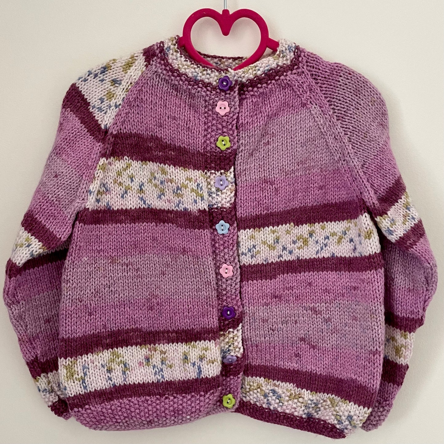 "Bee Happy” Handmade Cardigan Size Approx 2-3 Years