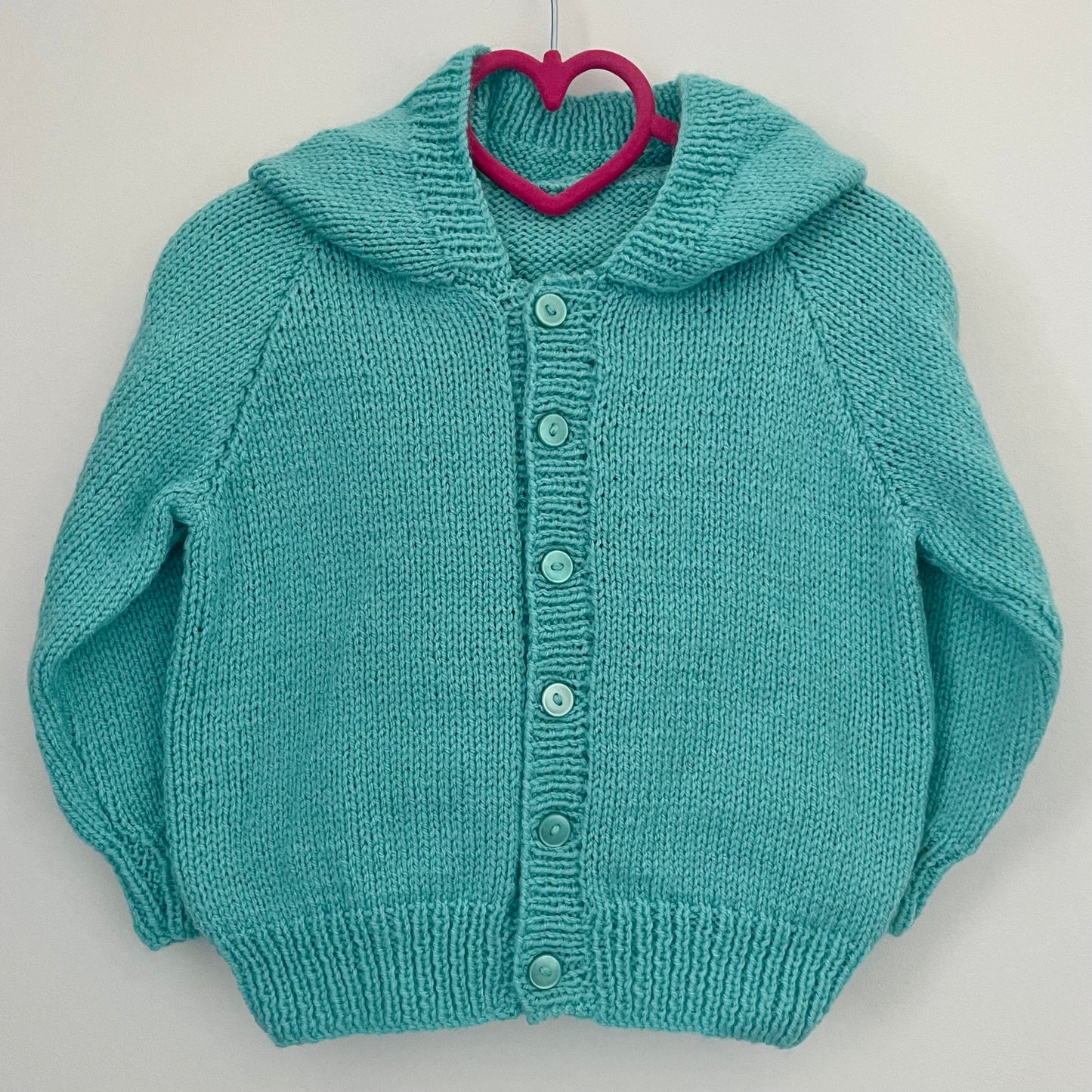"Ma Cherie" Handmade Hooded Cardigan Size Approx 1-2 Years