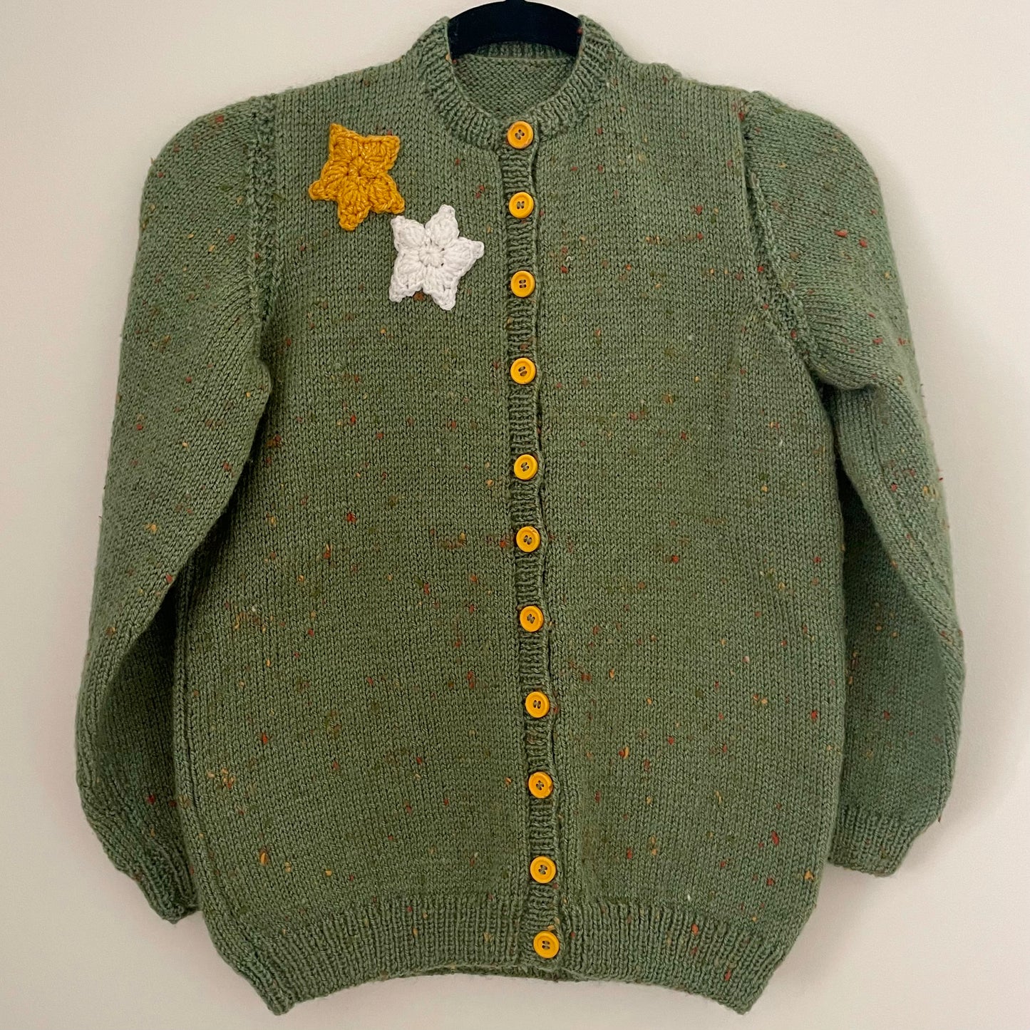 "Mischief Managed” Handmade Cardigan Size Approx 7-10 Years