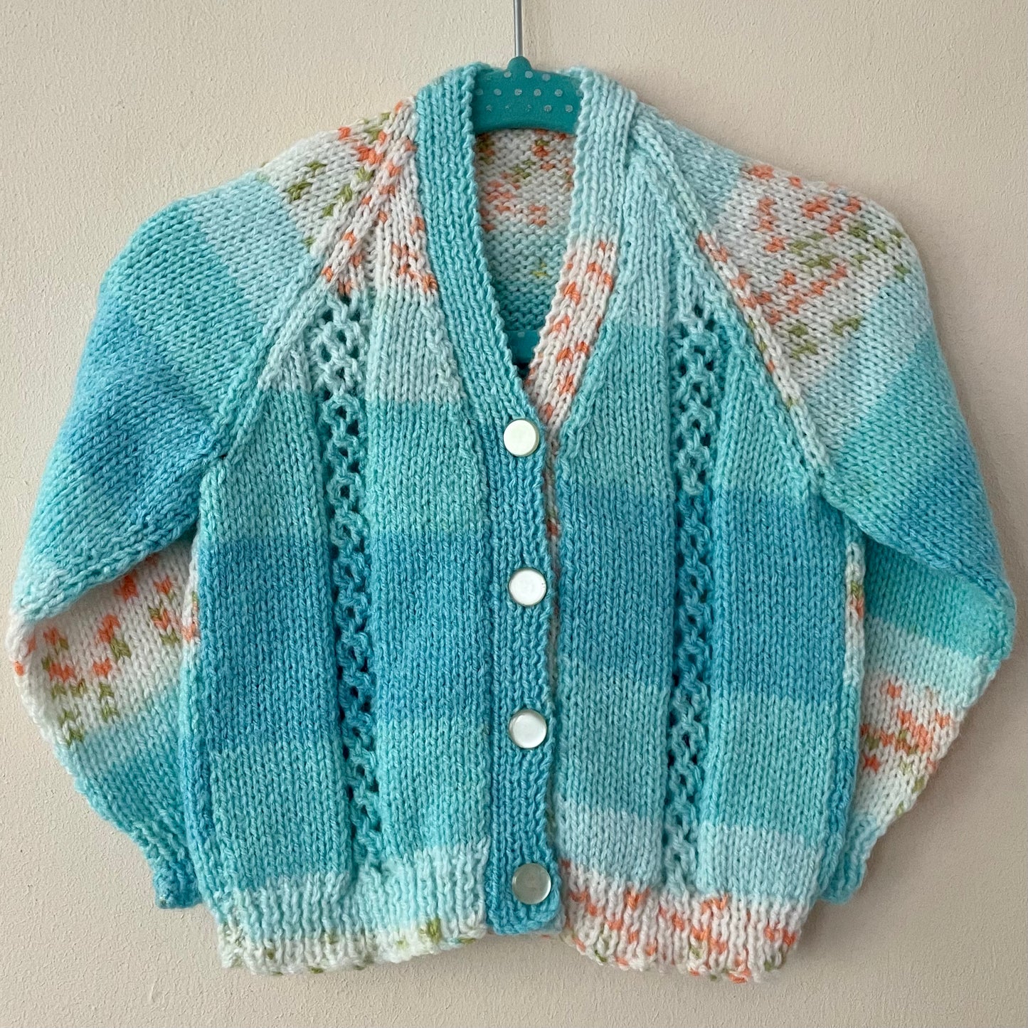 "Cutie-Pie” Handmade Cardigan Size Approx 6-12 Months