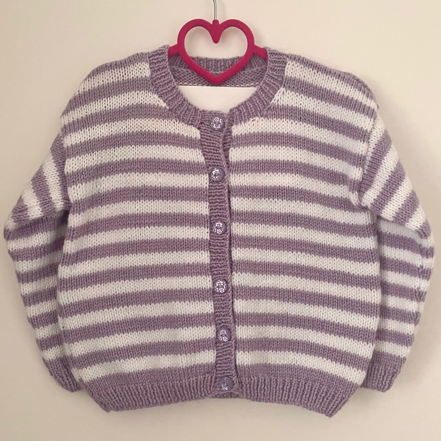 "GRRREAT!” Handmade Cardigan Size Approx 3-4 Years