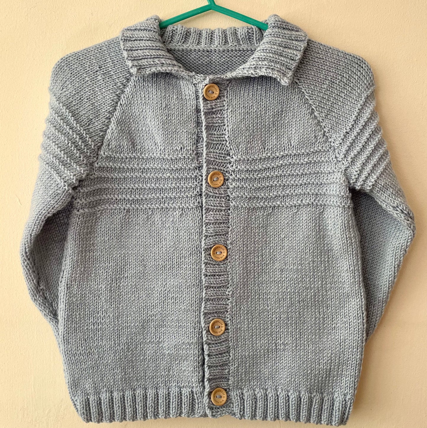 "You Colour My World” Handmade Cardigan Size Approx 4-6 Years