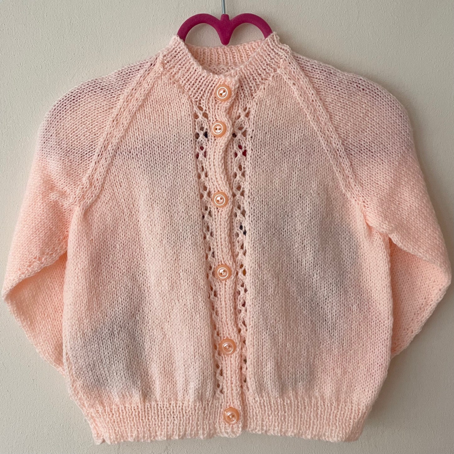 “Party Time” Handmade Birthday Cardigan Size Approx 18 months-2.5 Years