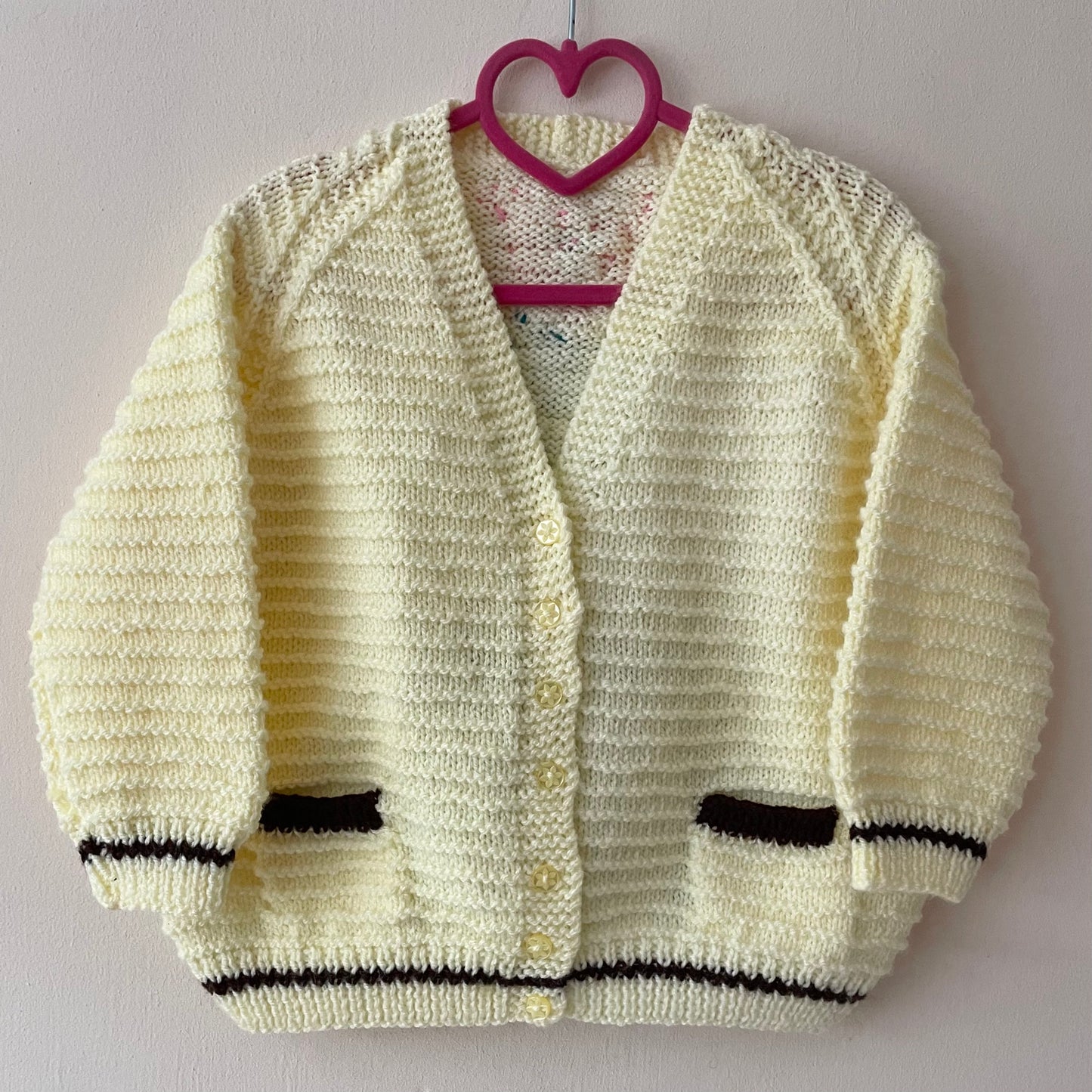 🎄Bonus Knit!🎄“Pigs in Blankets” Christmas Handmade Cardigan Size Approx 3-5 Years