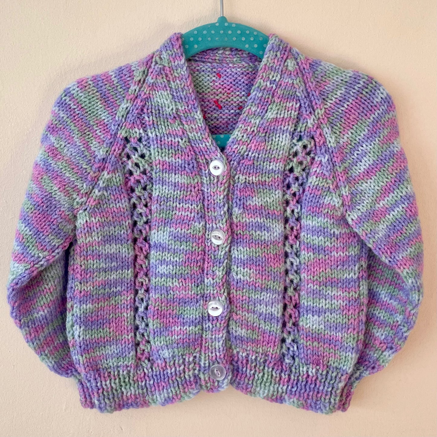 “Snuggle This Muggle” Handmade Cardigan Size Approx 6-12 Months