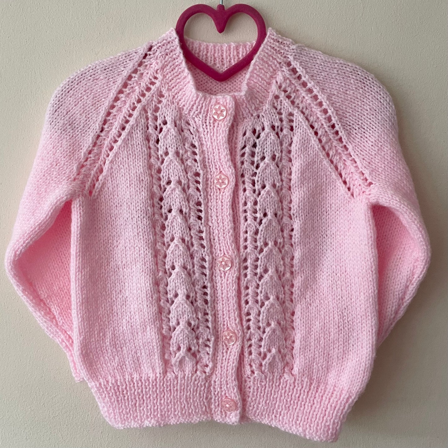 “Girls Rule The World” Handmade Cardigan Size Approx 2-3 Years