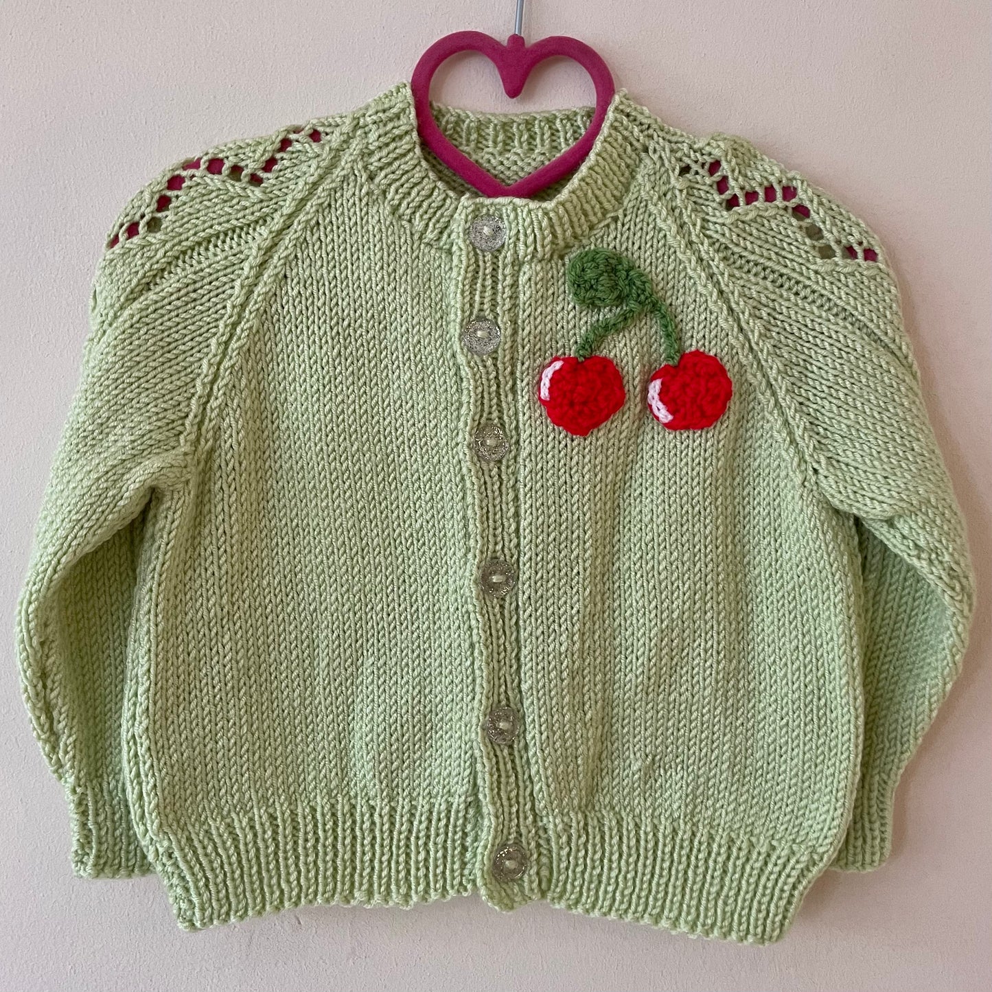 "Ma Cherie” Handmade Cardigan Size Approx 2-3 Years