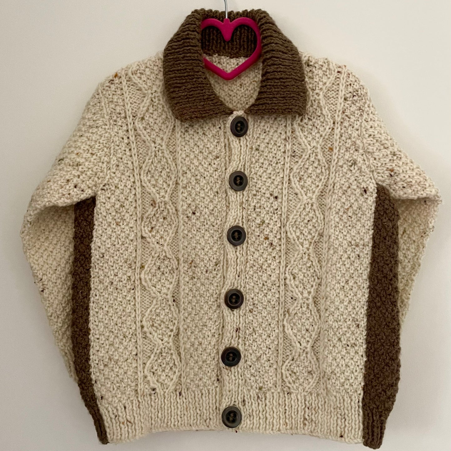 “Winter Wonderland” Christmas Handmade Cardigan Size Approx 5-7 Years