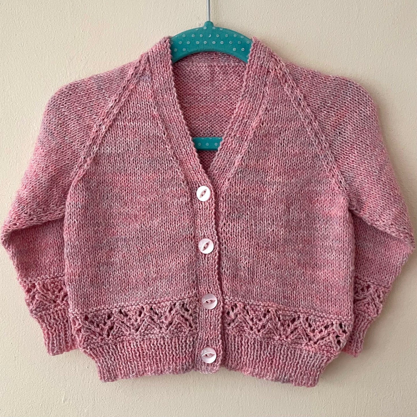 “Pear-fect” Handmade Cardigan Size Approx 6-12 Months