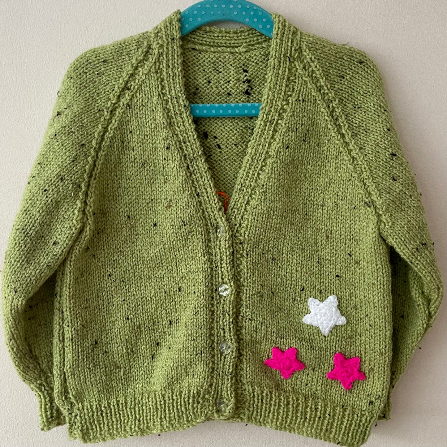 “Rock Star” Handmade Cardigan Size Approx 2-3 Years