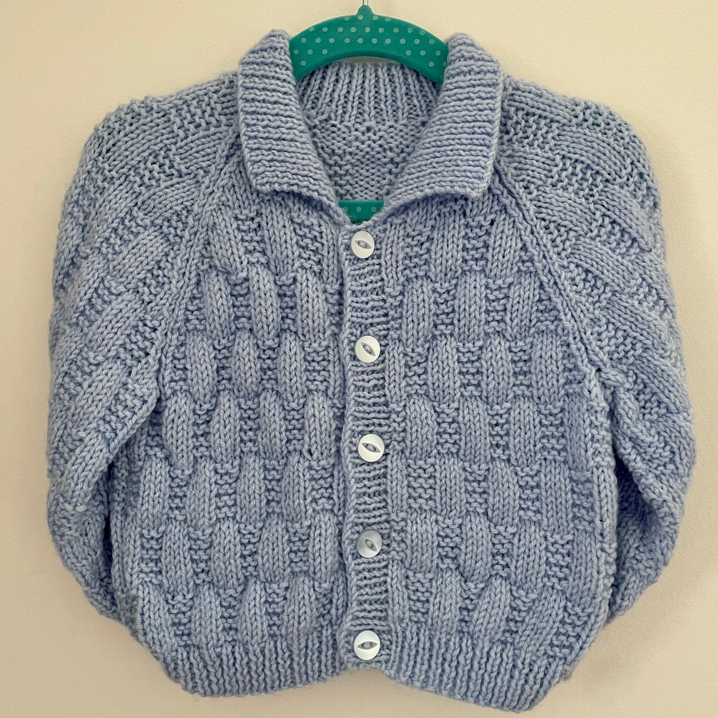 "Cutie Pie” Handmade Cardigan Size Approx 6-12 Months