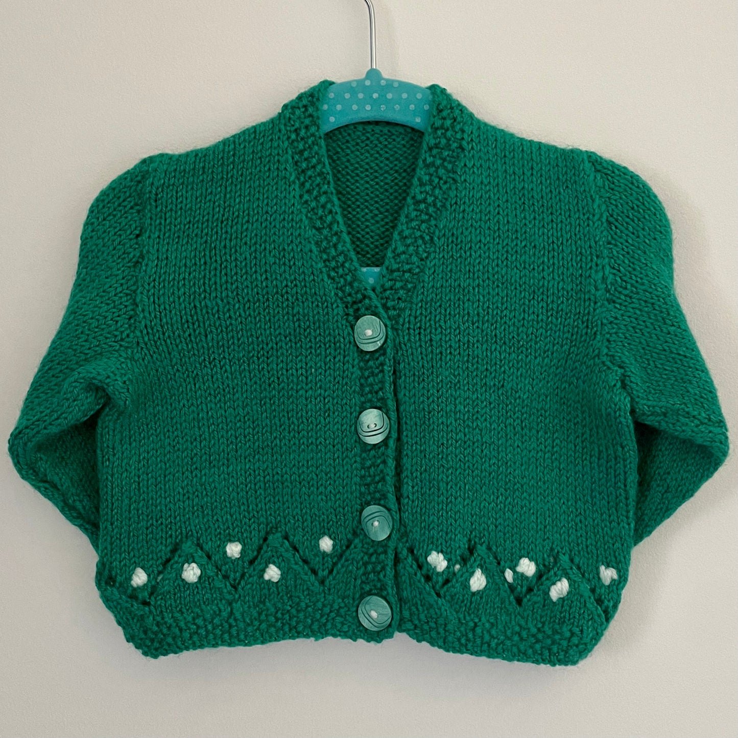 “Fun Time” Christmas Handmade Cardigan Size Approx 6-12 Months