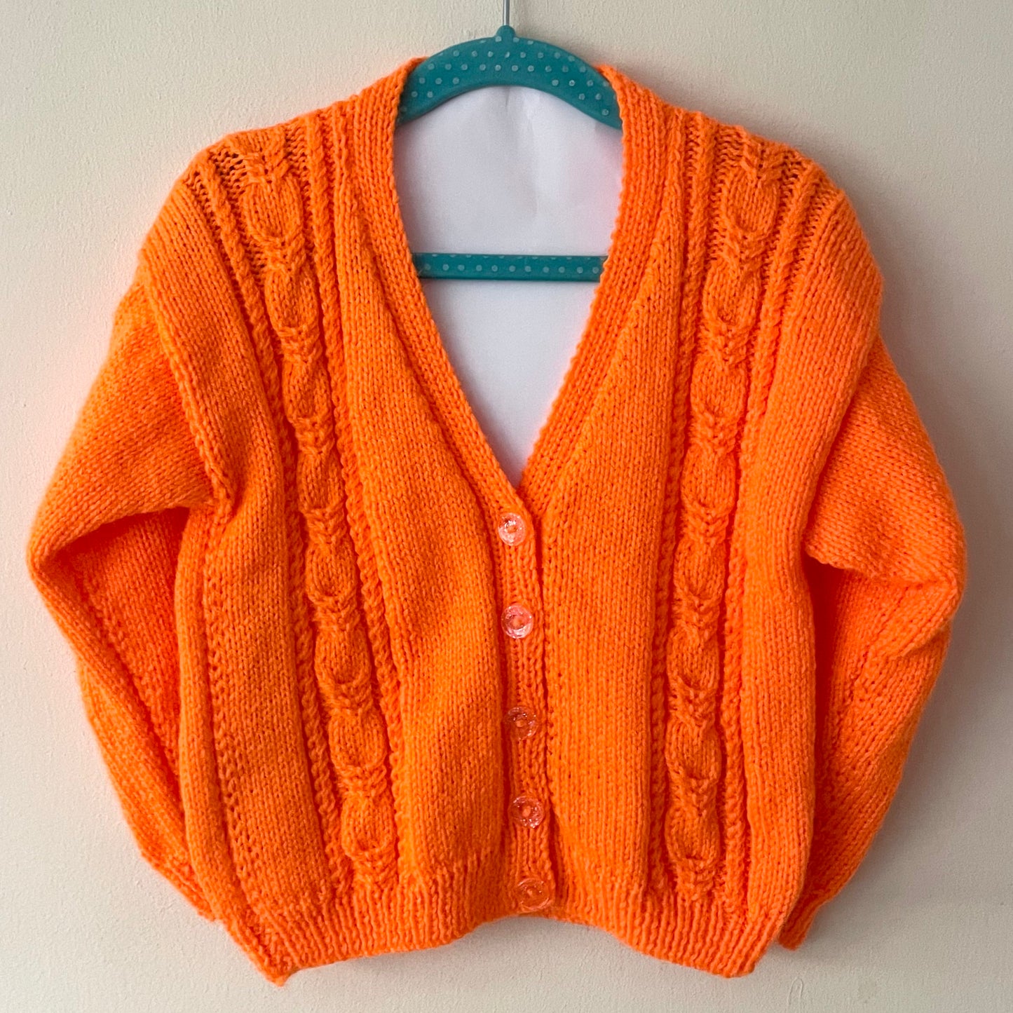 “Hubble Bubble” Cauldron Handmade Cardigan Size Approx 3-4 Years