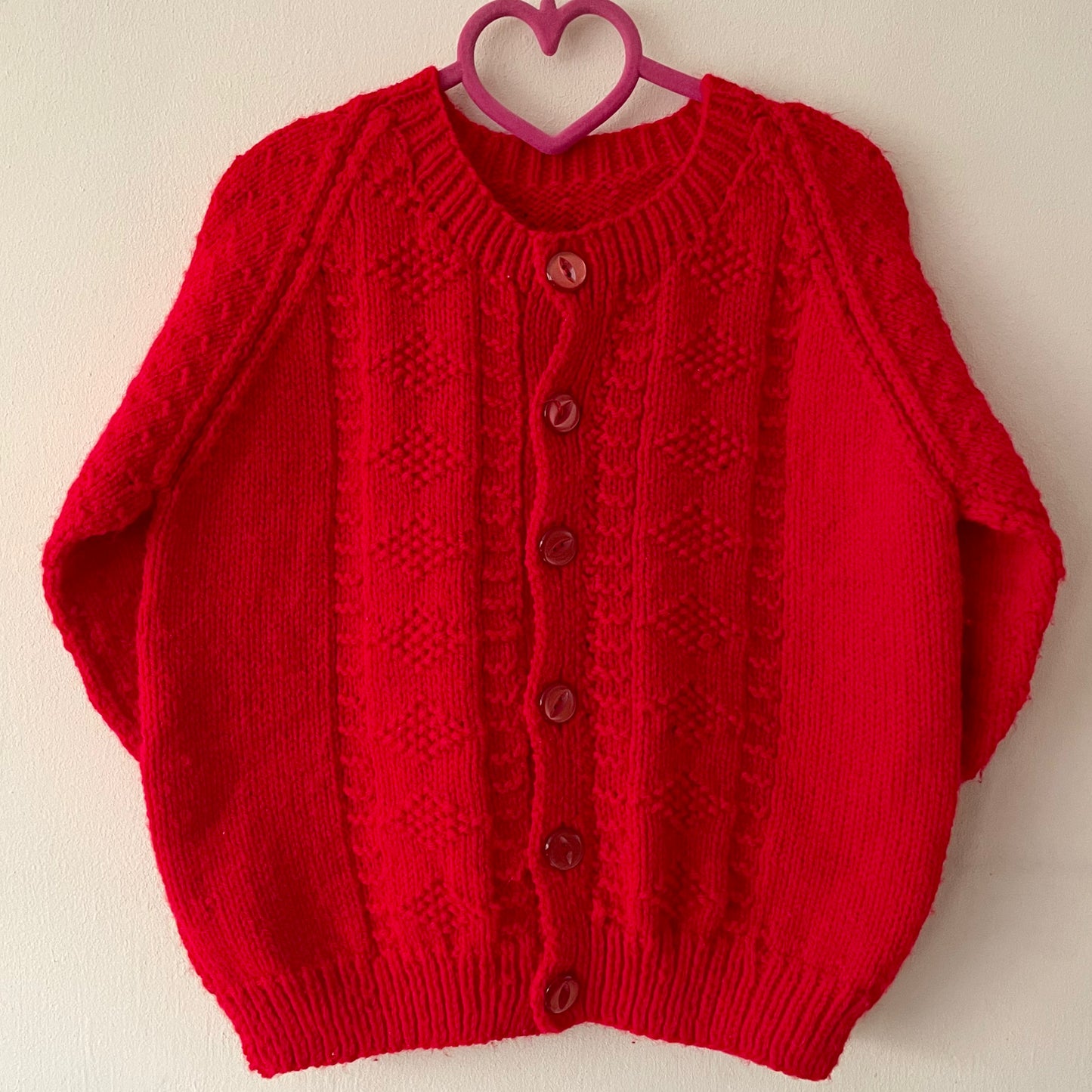 “Oh Snow Cute” Christmas Handmade Cardigan Size Approx 4-6 Years