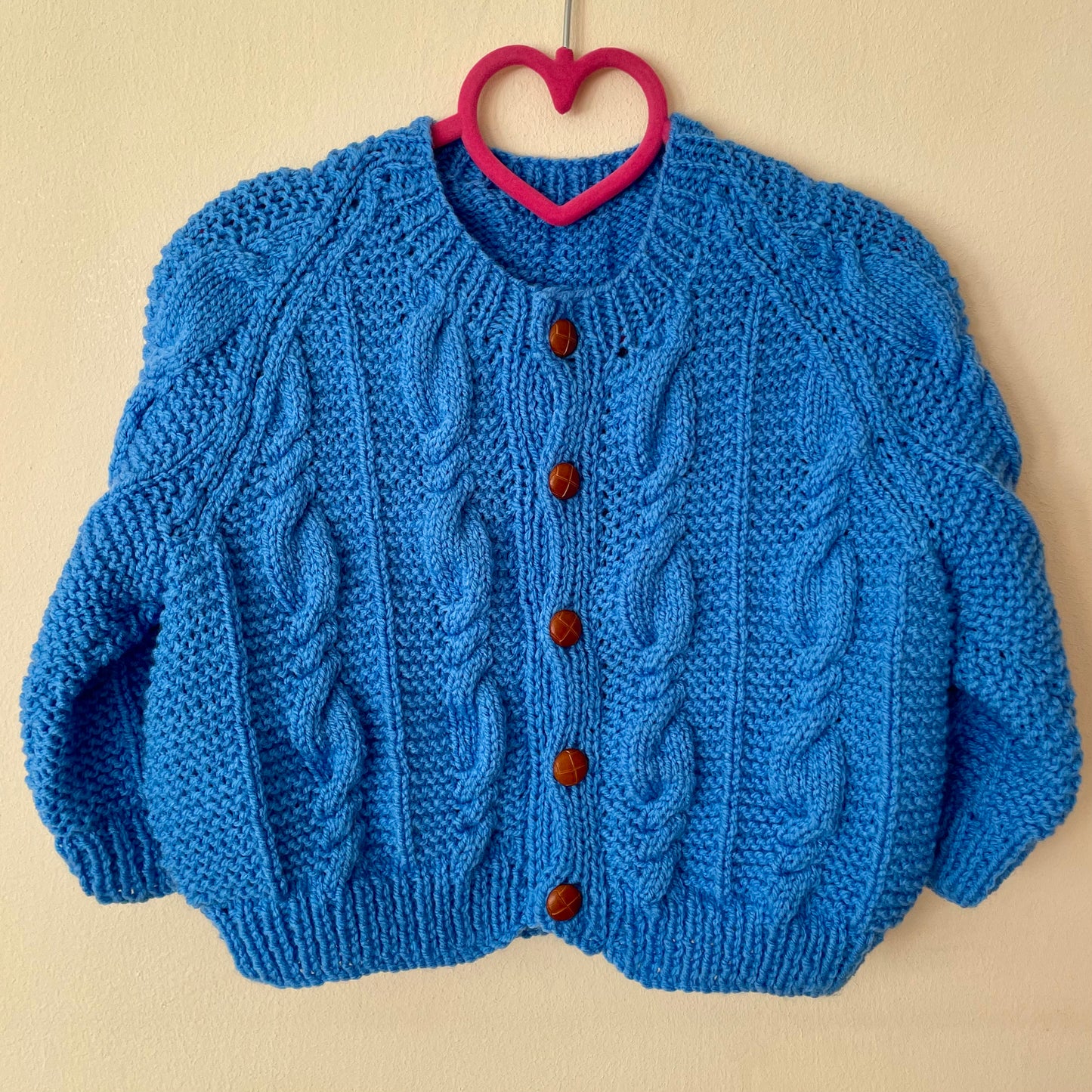 “Vrooom” Car Handmade Cardigan Size Approx 18 months - 2.5 Years