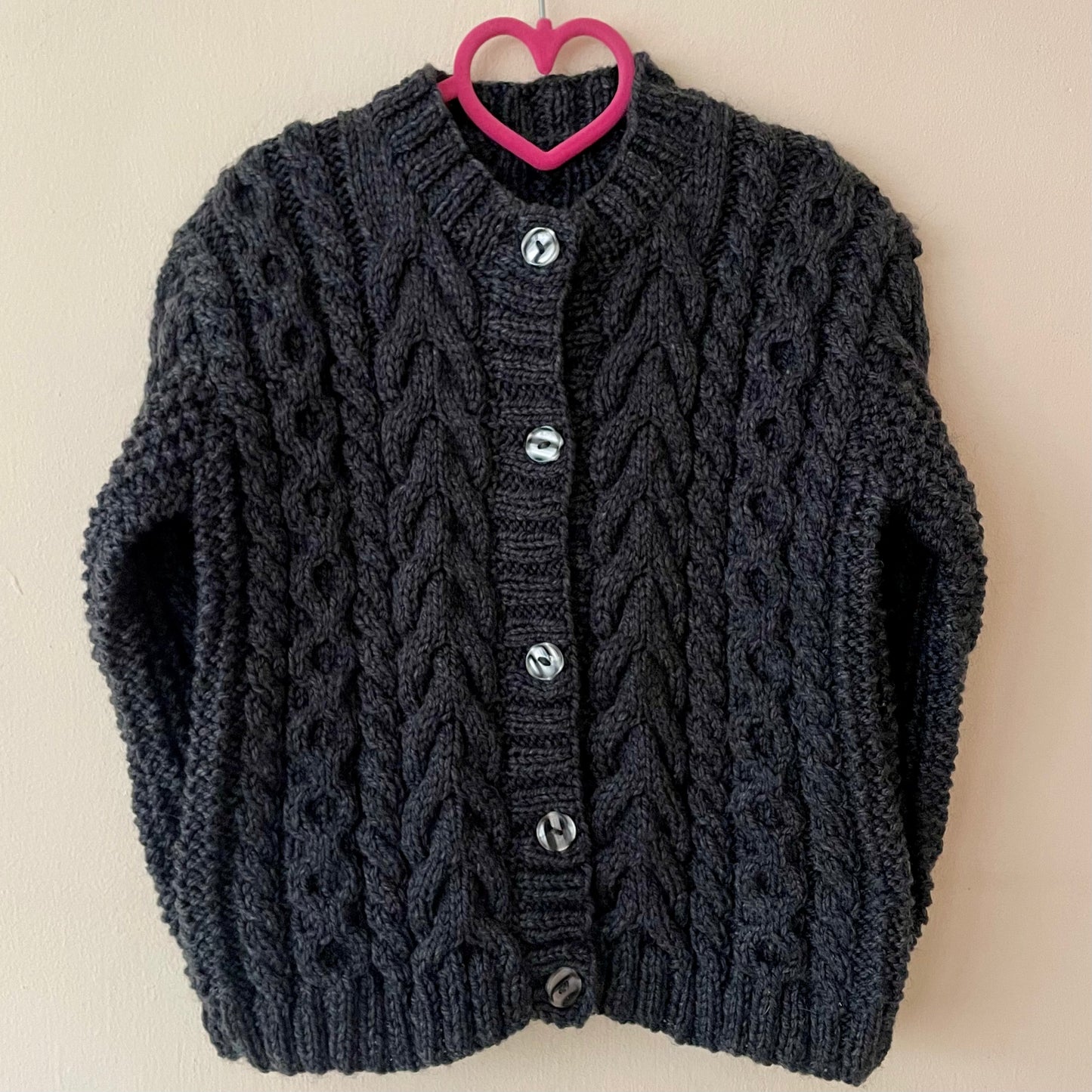 "Cosmic” Handmade Cardigan Size Approx 3-4 Years