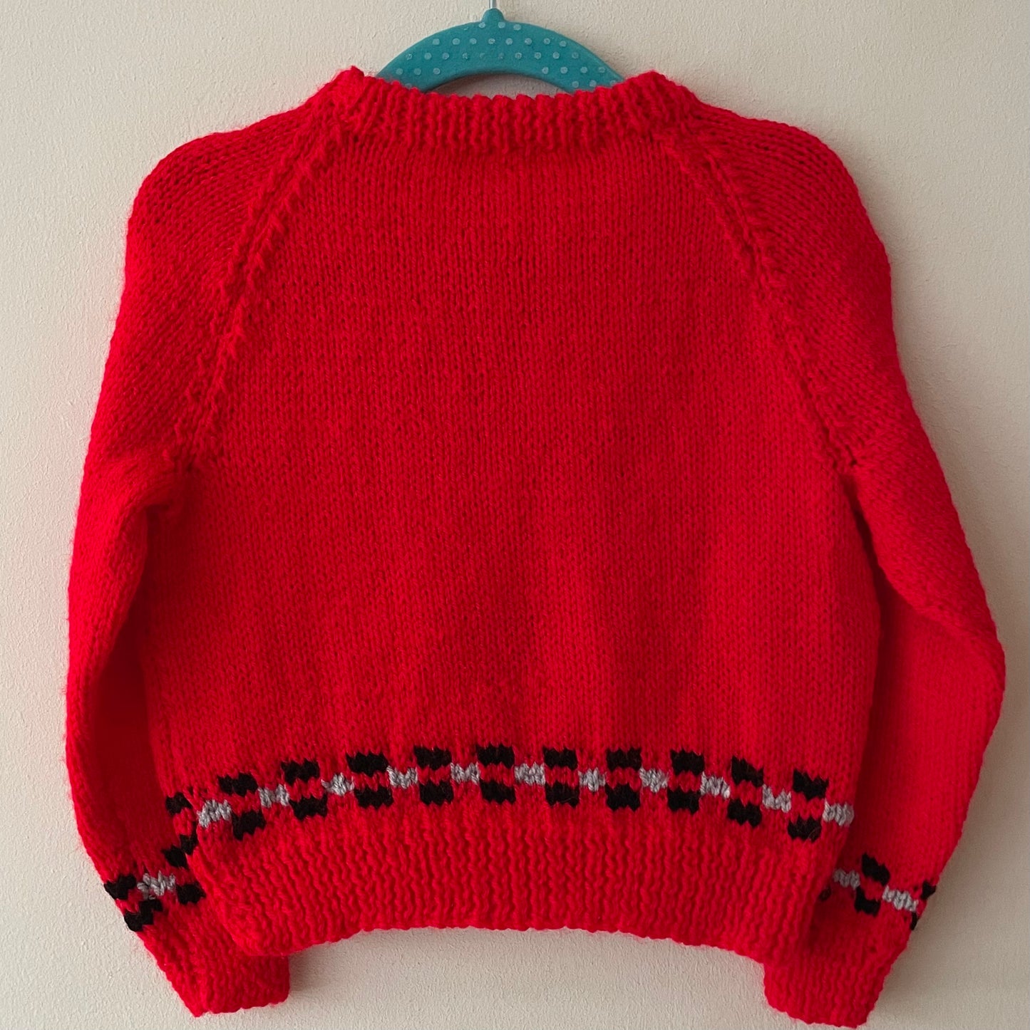 “Beep Beep” Christmas Handmade Jumper Size Approx 18 Months - 2.5 Years