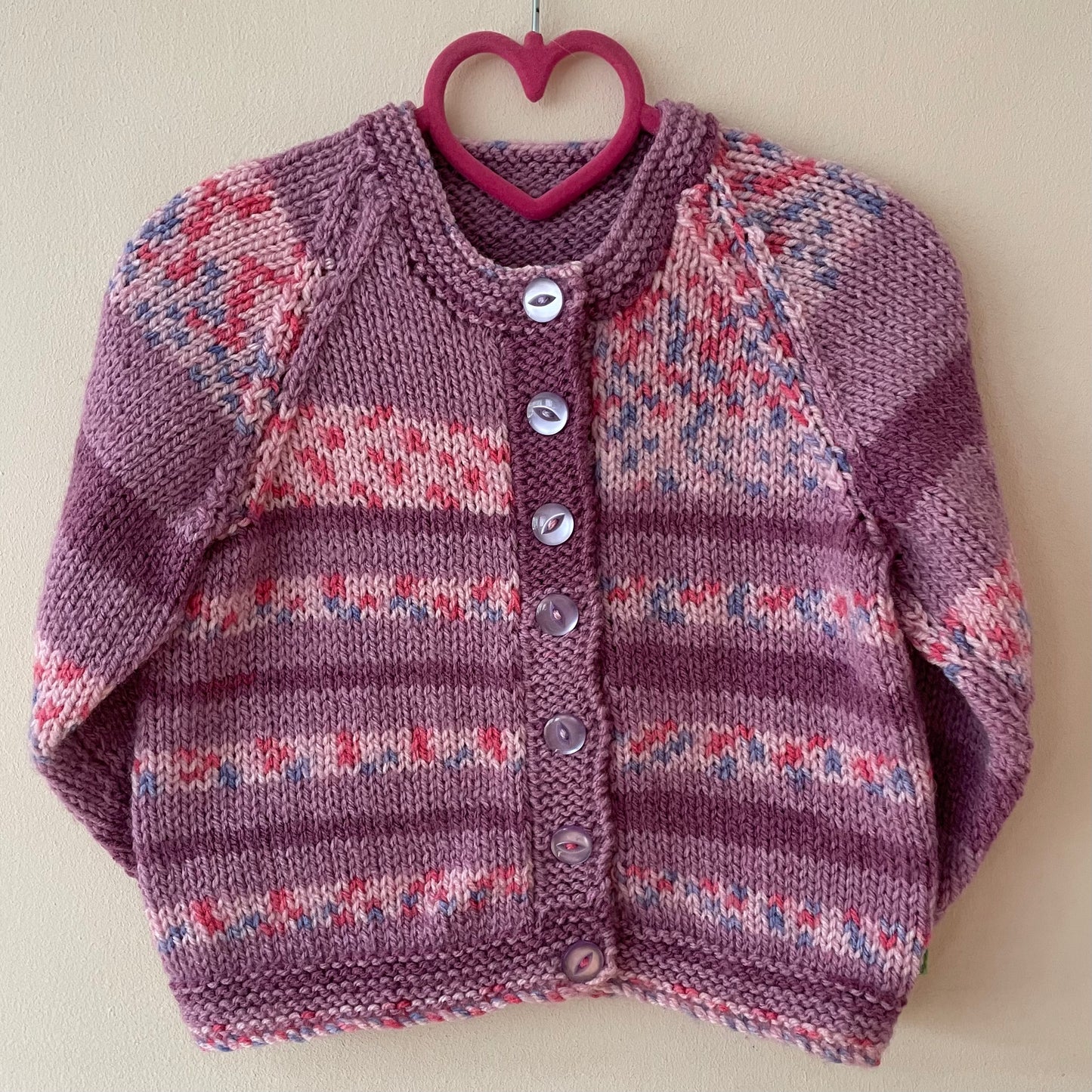 “Flower Power” Handmade Cardigan Size Approx 2-3 Years