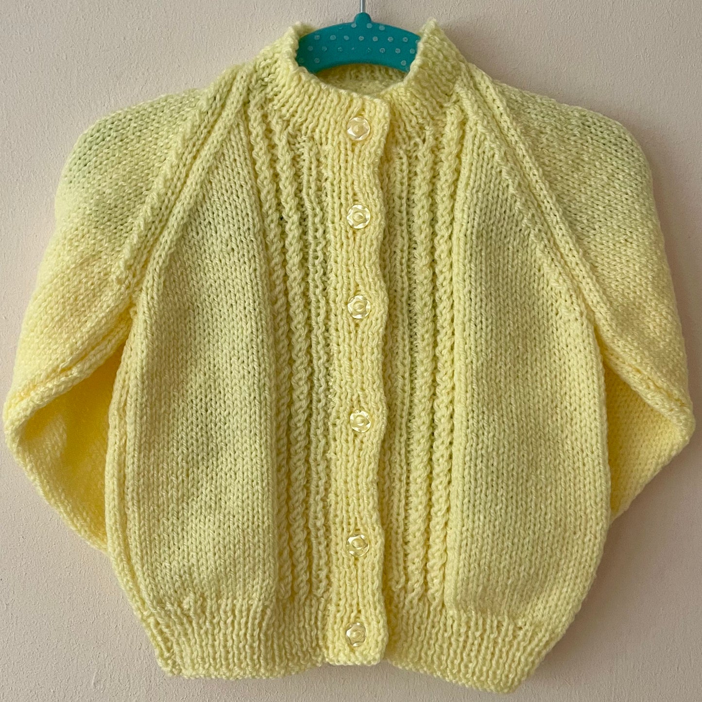 “Cute As Can Bee” Handmade Cardigan Size Approx 6-12 Months