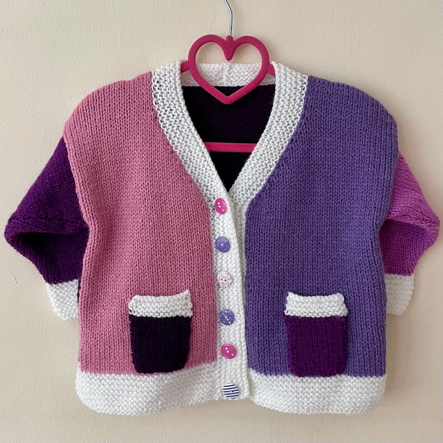 “Spooky” Ghost & Pumpkins Handmade Cardigan Size Approx 2-3 Years