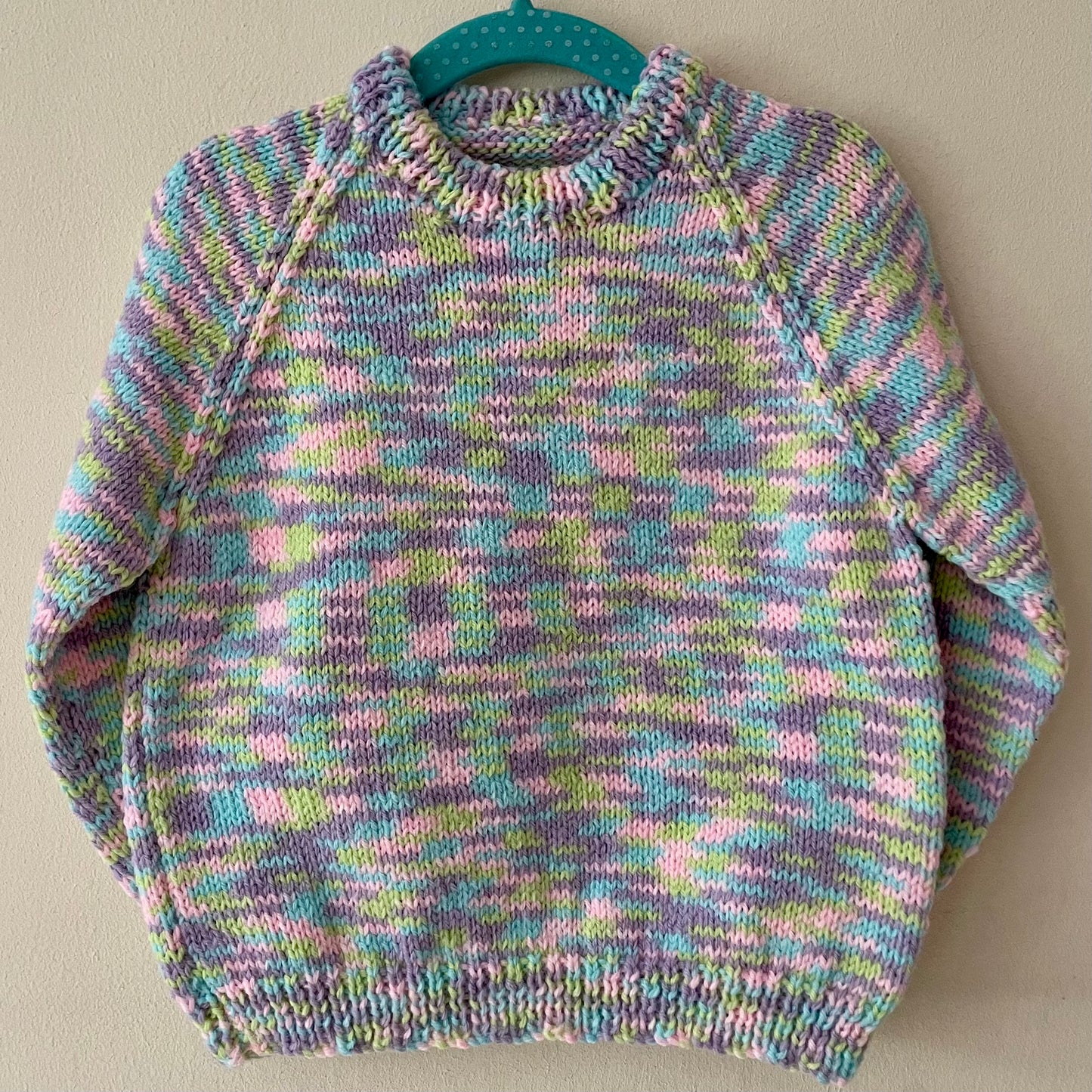 "Spring Bunnies” Handmade Jumper Size Approx 2-3 Years