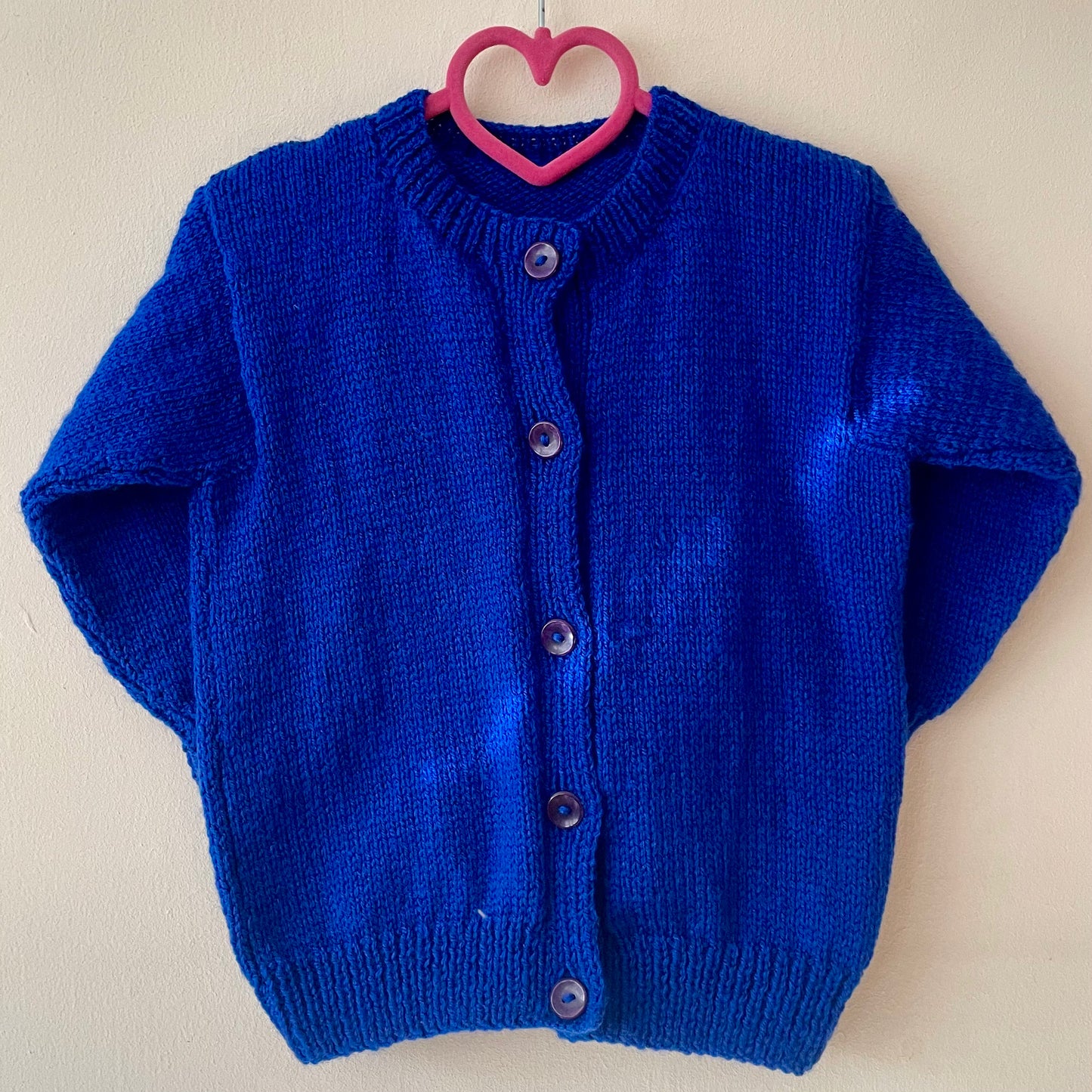 "Spread Love” Handmade Cardigan Size Approx 3-4 Years
