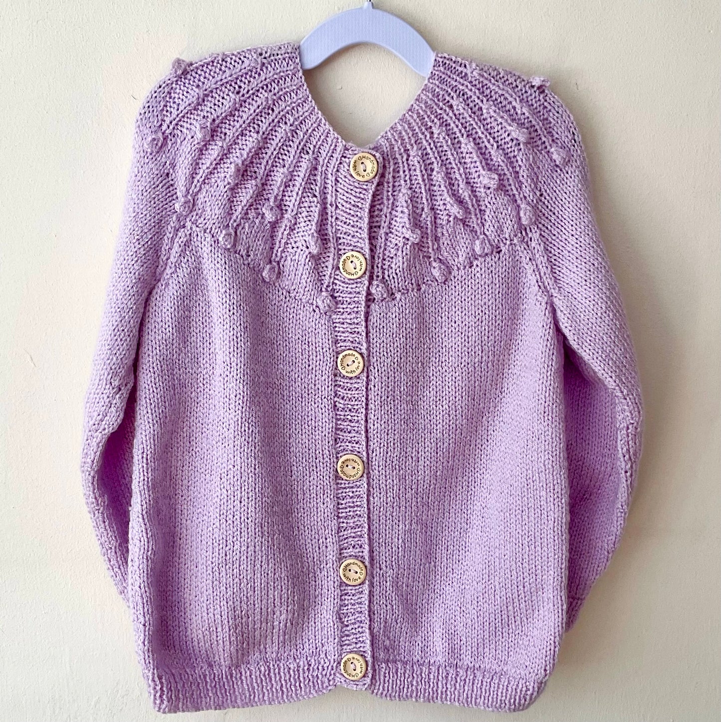 "Ice Cream Club” Handmade Cardigan Size Approx 5-7 Years