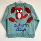 "Autumn Days" Handmade Jumper Size Approx 5-7 Years
