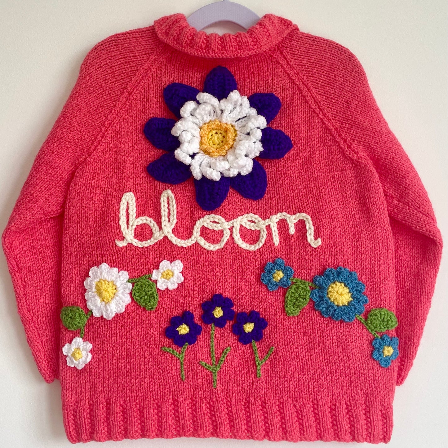 "Bloom” Handmade Cardigan Size Approx 4-6 Years