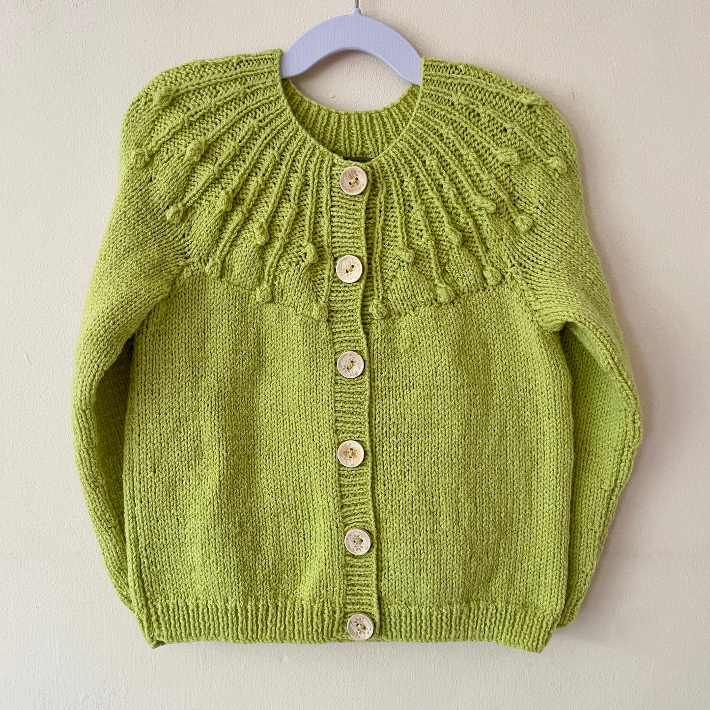 "Oopsie Daisy” Handmade Cardigan Size Approx 3-4 Years