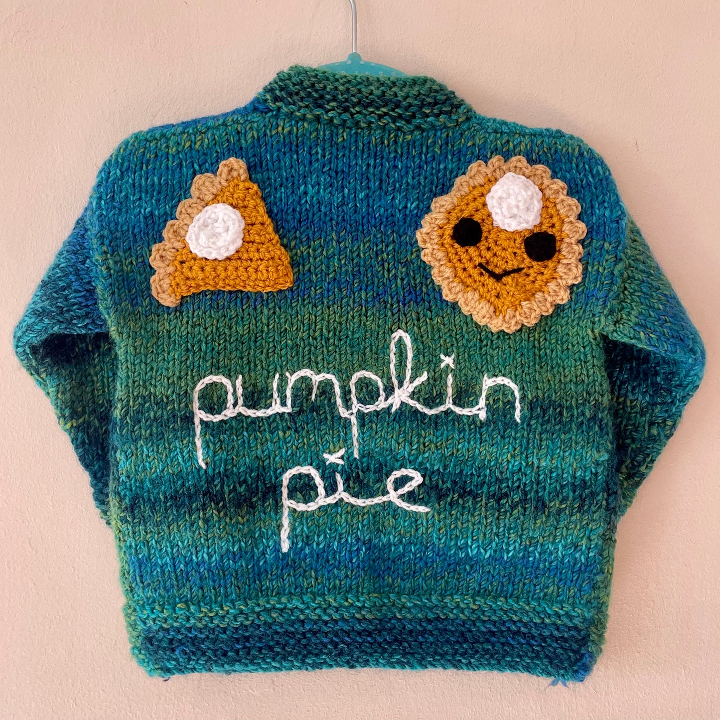 "Pumpkin Pie” Handmade Cardigan Size Approx 1-2 Years