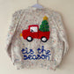 "Tis The Season” Handmade Cardigan Size Approx 3-4 Years