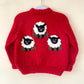 "Baa Baa" Handmade Jumper Size Approx 3-4 Years