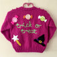 "Trick or Treat” Handmade Cardigan Size Approx 2-3 Years