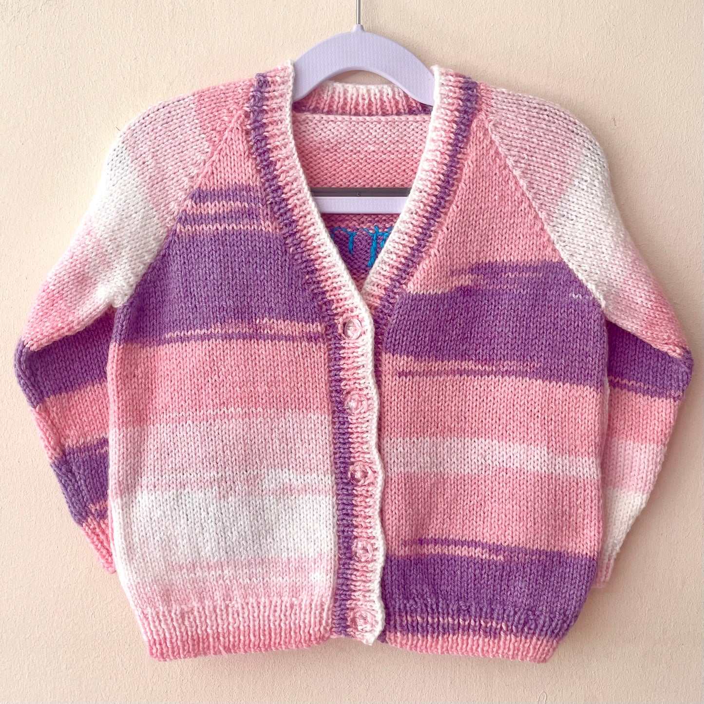 "Some Bunny Loves You” Handmade Cardigan Size Approx 2-3 Years
