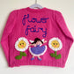 "Flower Fairy” Handmade Cardigan Size Approx 3-5 Years