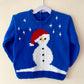 "Let It Snow" Handmade Jumper Size Approx 2-3 Years