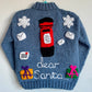 "Dear Santa" Handmade Cardigan Size Approx 2-3 Years
