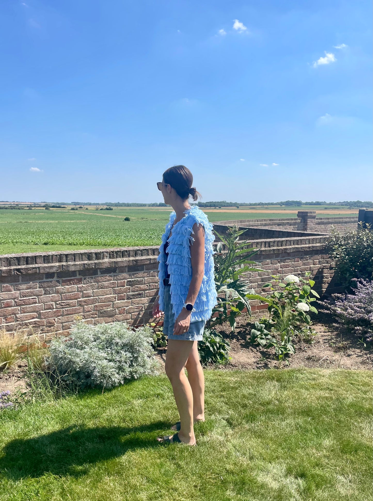 Ladies' Fringed Handmade Gilet Size Approx UK 8-12