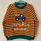 "Pumpkin Season" Handmade Jumper Size Approx 3-4 Years