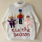 "Tis The Season” Handmade Cardigan Size Approx 6-8 Years