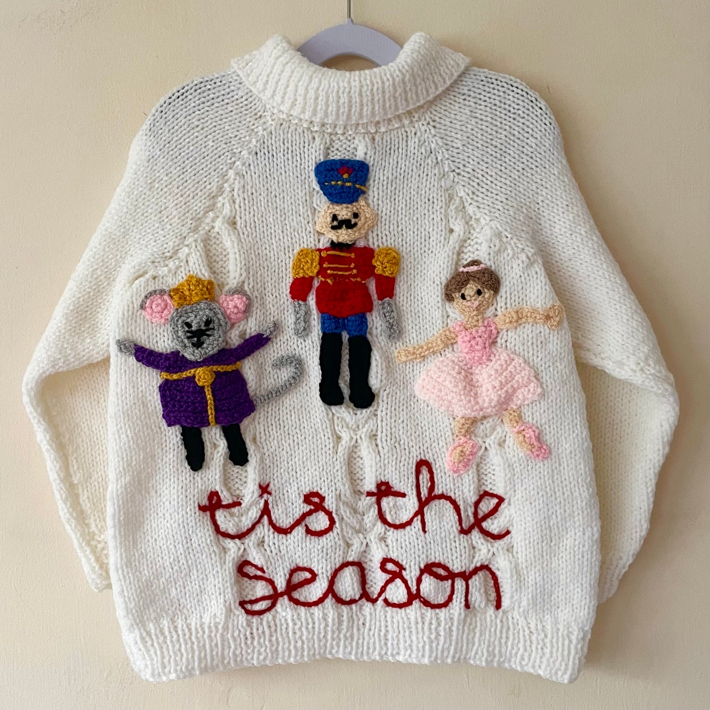"Tis The Season” Handmade Cardigan Size Approx 6-8 Years