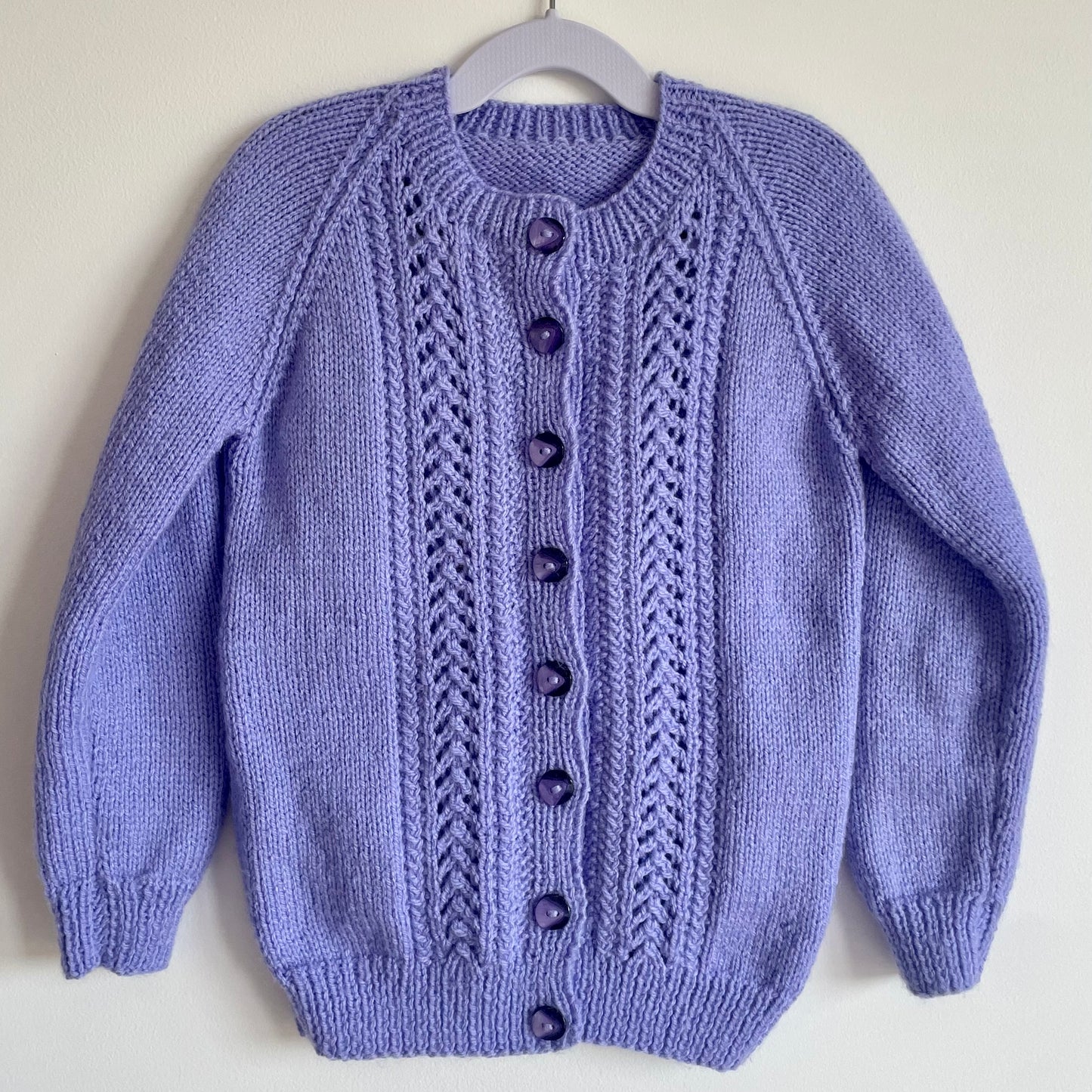 "You Colour My World" Handmade Cardigan Size Approx 4-5 Years