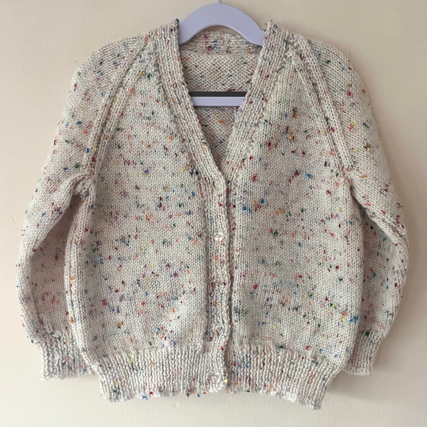 "Hot Chocolate Club” Handmade Cardigan Size Approx 4-6 Years