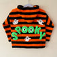 "SPOOKY” Handmade Cardigan Size Approx 3-5 Years