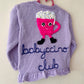 "Babyccino Club” Handmade Cardigan Size Approx 2-3 Years