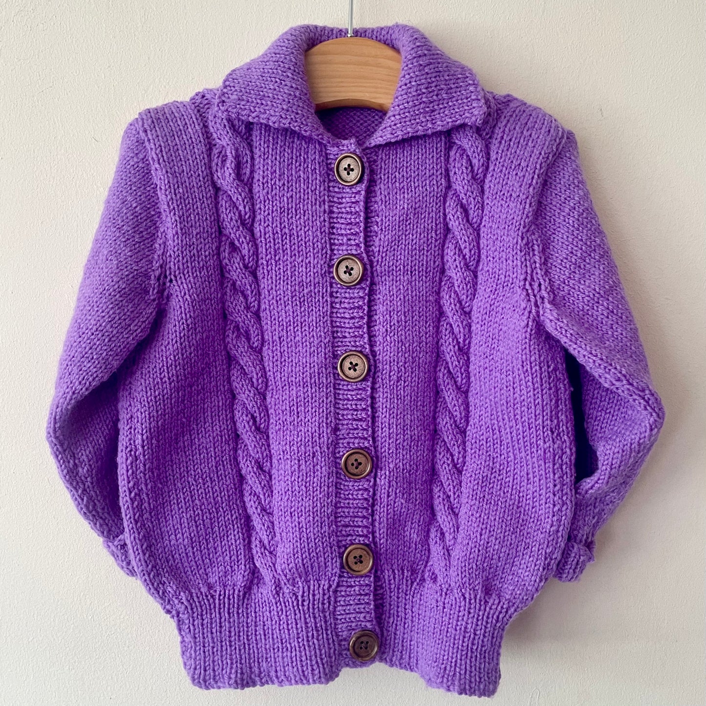 "Skeleton Fish" Handmade Cardigan Size Approx 2-3 Years