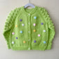 "Dotty About You” Handmade Cardigan Size Approx 3-5 Years
