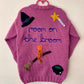 "Room On The Broom" Handmade Jumper Size Approx 4-6 Years